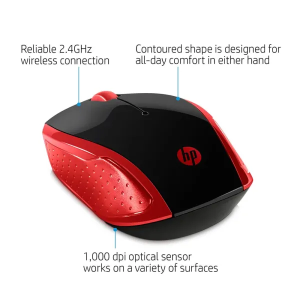 Mouse hp 200 empress red wireless - Hp