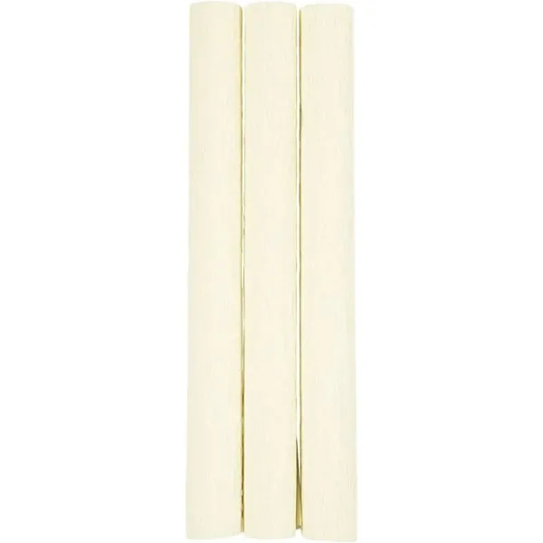 χαρτί γκοφρέ λουλουδιών 180% 25x60cm 105gr. off white - Deco