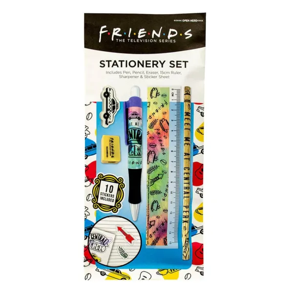 σετ friends stationery paper pouch – tie dye - Bluesky