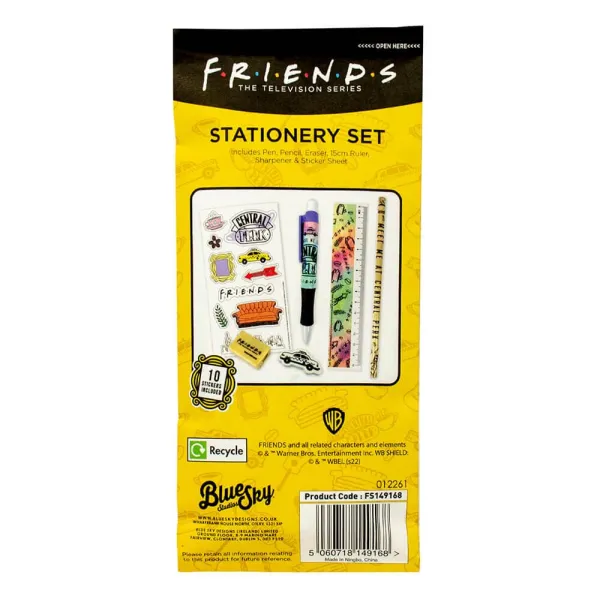 σετ friends stationery paper pouch – tie dye - Bluesky