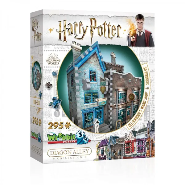 παζλ 3d wrebbit3d - ollivander’s wand shop and scribbulus writing implements- harry potter 295 κομμάτια 12+ - Wrebbit3d
