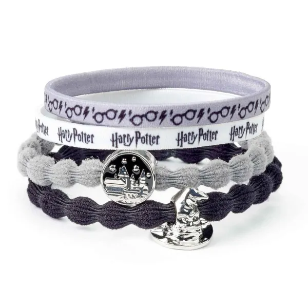 Βραχιόλι - λαστιχάκια για μαλλιά harry harry potter hogwarts & sorting hat hair band set - Harry potter