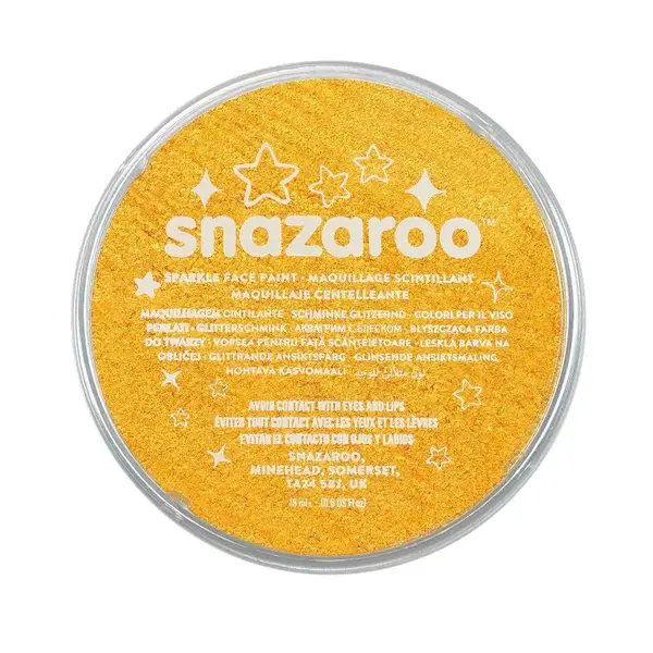 χρώματα για το πρόσωπο snazaroo sparkle yellow 18ml - Snazaroo