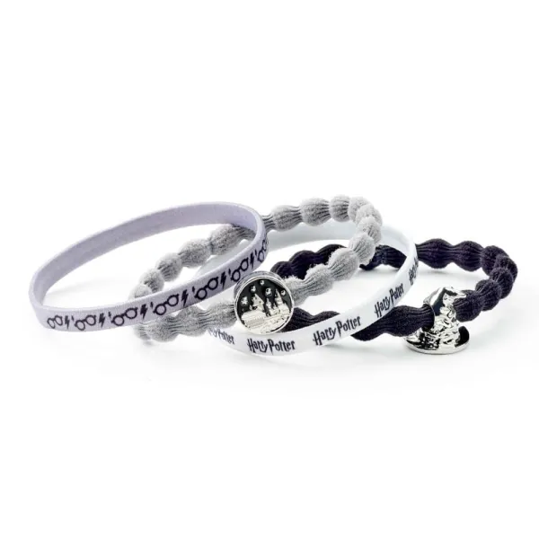Βραχιόλι - λαστιχάκια για μαλλιά harry harry potter hogwarts & sorting hat hair band set - Harry potter