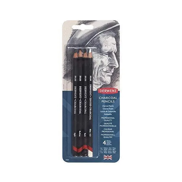 Μολυβοκάρβουνα derwent 4 τεμάχια - Derwent