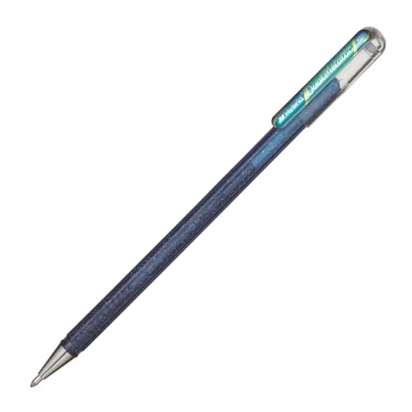 Μαρκαδόρος pentel dual metallic blue & metallic green - Pentel