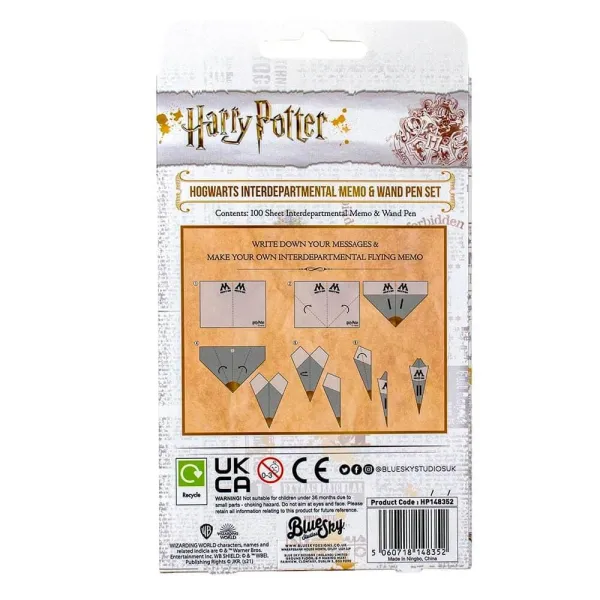 χαρτάκια σημειώσεων & στυλό harry potter interdepartamental memo & wand pen set - Cartamundi