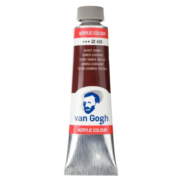 Ακρυλικό χρώμα talens van gogh 40ml 409 burnt umber - Talens