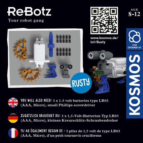 Κατασκευή ρομποτάκι kosmos rebtoz rusty stem kits 8+ - Kosmos