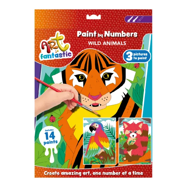 Art fantastic paint 3in1 wild animals 6+ bookoli - Bookoli
