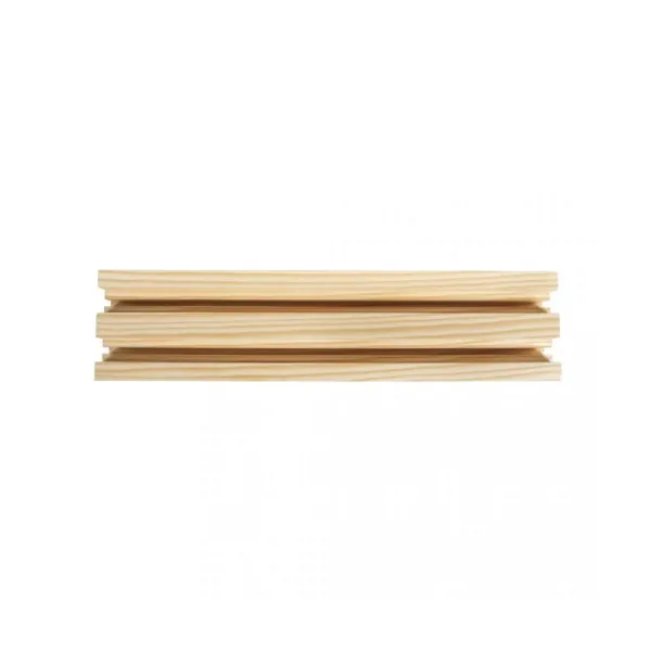 Ξύλινη βάση με 2 ράγες για στεφάνια 20x4.8x5cm - Rayher