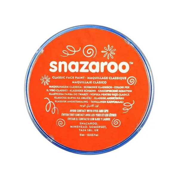 χρώματα για το πρόσωπο snazaroo dark orange 18ml - Snazaroo