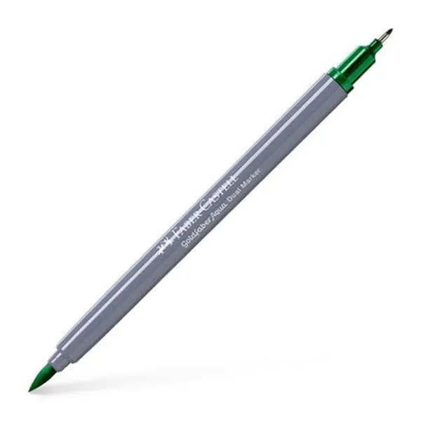 Μαρκαδόρος faber castell goldfaber aqua dual marker emerald green 163 (164663) - Faber castell
