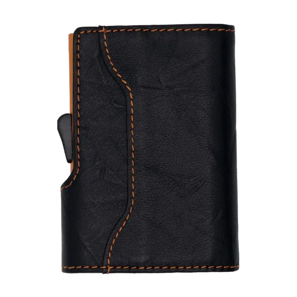 πορτοφόλι & θήκη πιστωτικών καρτών c-secure black orange (wchc12001) - C-secure
