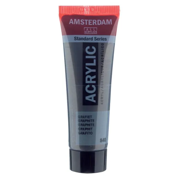 Ακρυλικό χρώμα talens amsterdam 20ml 840 graphite - Talens
