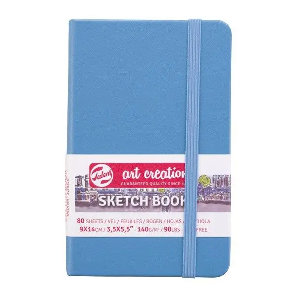 Μπλόκ σχεδίου sketch book talens 9x14cm 140gr 80 φύλλα γαλάζιο - Talens