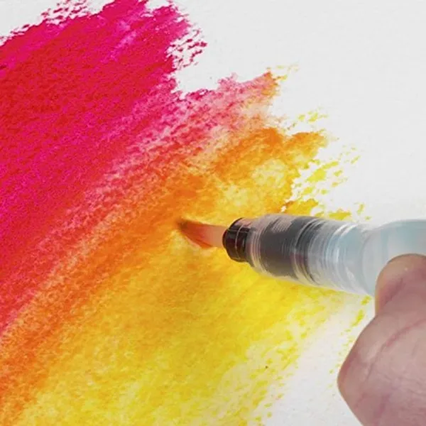 πινέλο με θήκη νερού pentel aqua brush xfrh/1-fine - Pentel