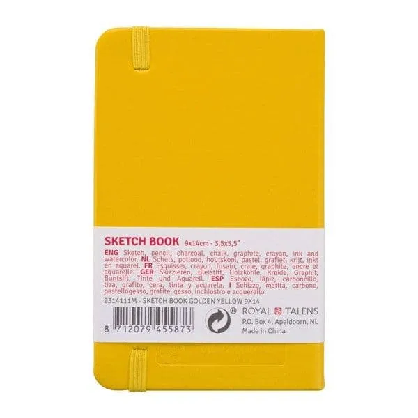 Μπλοκ σχεδίου sketch book talens 9x14cm 140gr 80 φύλλα κίτρινο - Talens