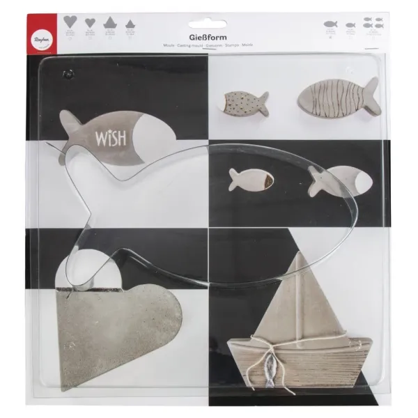 Καλούπι rayher τσιμέντου ψάρι 25χ12.5χ4cm - Rayher