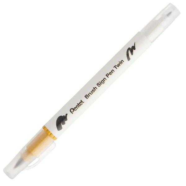 Μαρκαδόρος pentel arts brush sign pen twin - Pentel