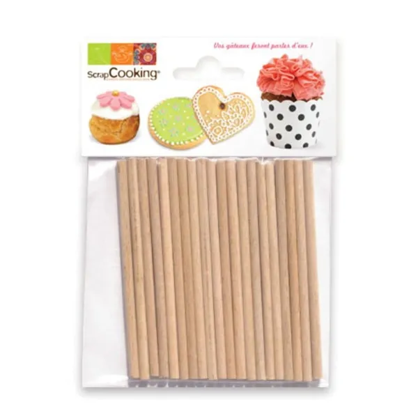Ξυλάκια scrapcooking 20 τεμάχια - Scrapcooking