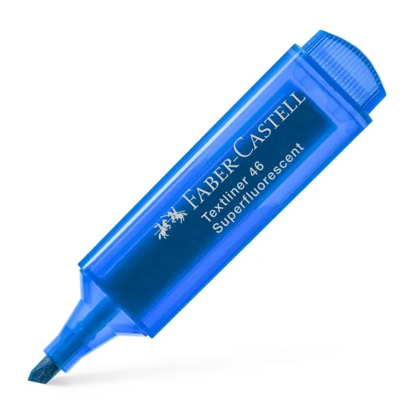 Μαρκαδόρος υπογράμμισης faber castell 1546 fluo μπλε - Faber castell