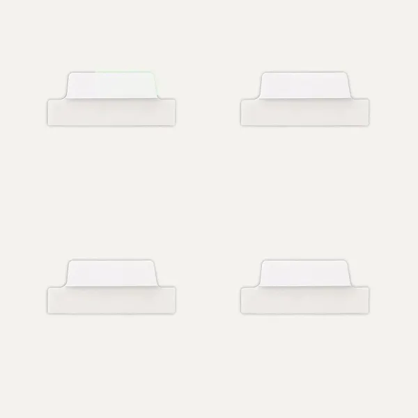 σελιδοδείκτες avery ultra tabs white 63.5x25.4mm 24 τεμάχια 74789 - Avery