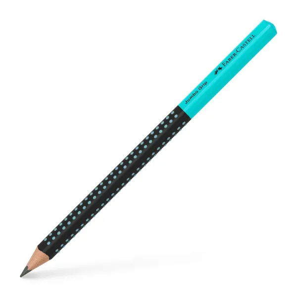 Μολύβι faber castell jumbo grip δίχρωμο τυρκουάζ μαύρο hb - Faber castell