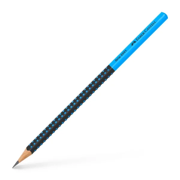 Μολύβι faber castell grip 2001 blue & black hb - Faber castell