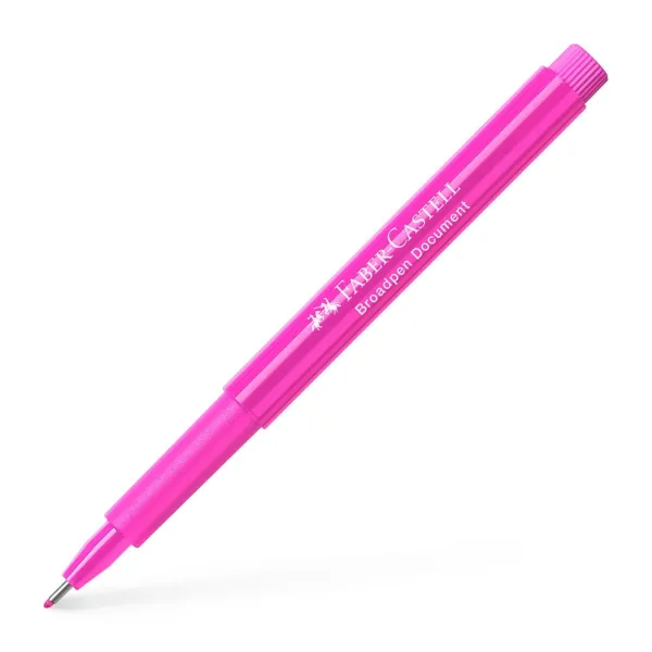 Μαρκαδόρος faber castell broadpen 1554 ροζ - Faber castell