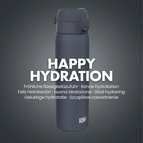 παγούρι ion8 μεταλλικό 600ml ash navy - Ion8
