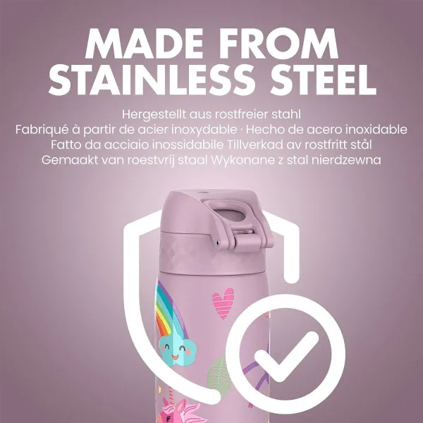 παγούρι ion8 μεταλλικό 600ml purple unicorn - Ion8