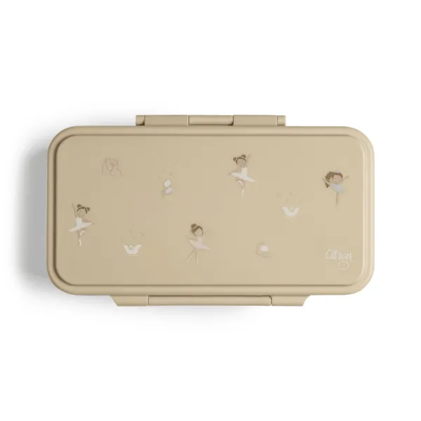 φαγητοδοχείο citron rectangle lunchbox ballerina - Citron
