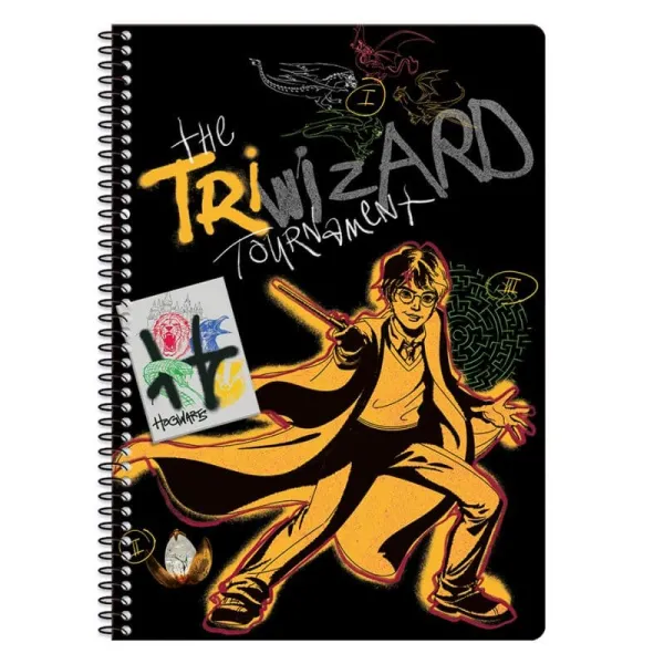 τετράδιο σπιράλ graffiti harry potter 2 θέματα 17x25cm 23402 - Graffiti