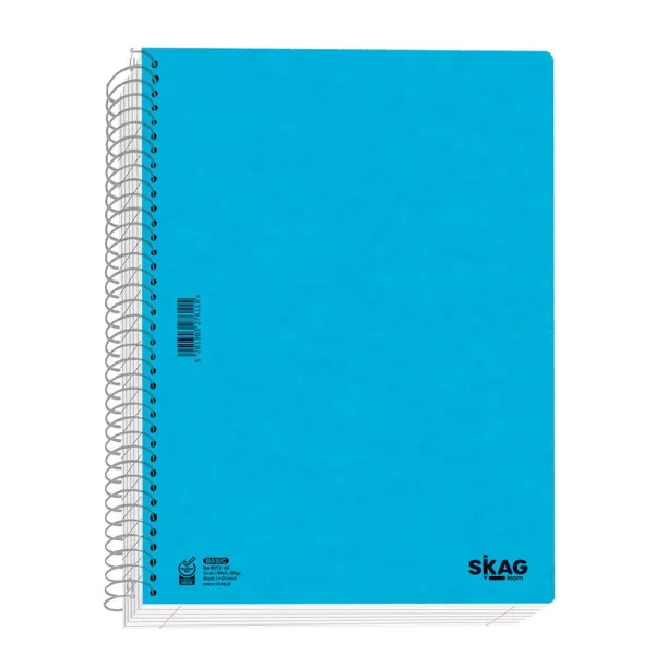 τετράδιο σπιράλ skag basic α4 2 θέματα - Skag