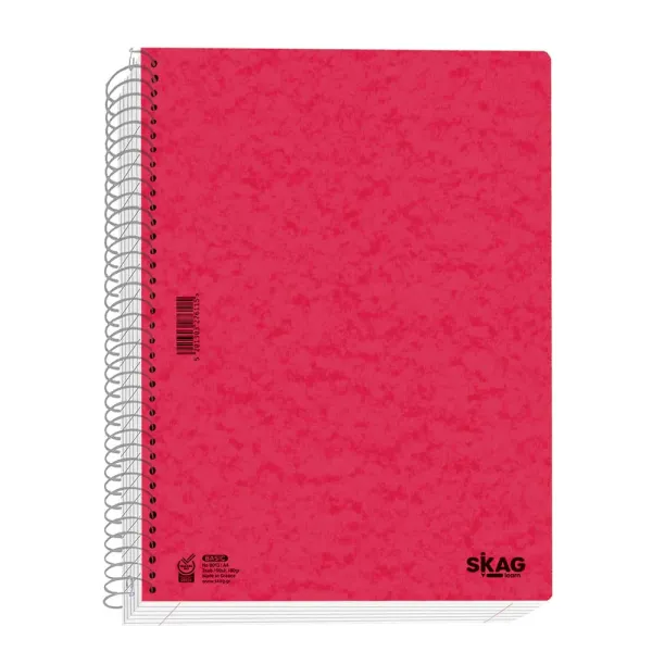 τετράδιο σπιράλ skag basic α4 2 θέματα - Skag