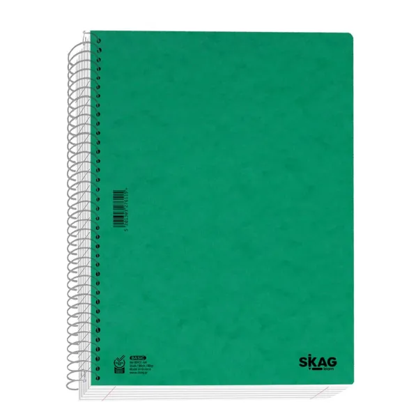 τετράδιο σπιράλ skag basic α4 2 θέματα - Skag