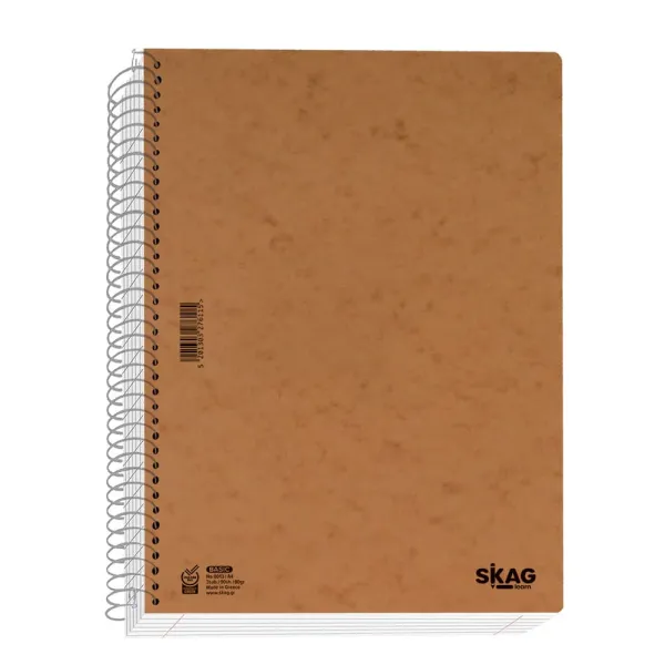 τετράδιο σπιράλ skag basic α4 2 θέματα - Skag