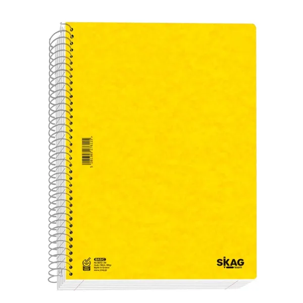 τετράδιο σπιράλ skag basic α4 5 θέματα - Skag