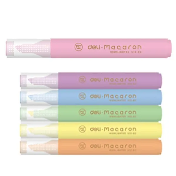 Μαρκαδόροι υπογράμμισης deli macaron miyou σετ 6 τεμάχια - Deli