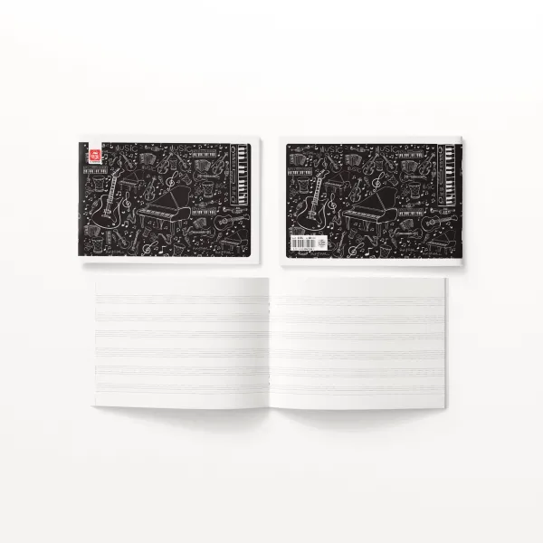 τετράδιο μουσικής πεντάγραμμο typotrust 40 φύλλα - Typotrust