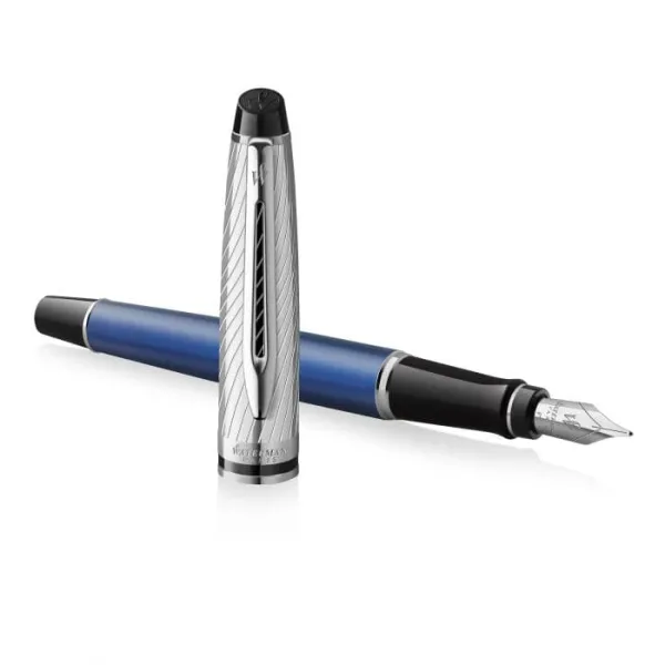 πένα waterman expert 3 dlx metal blue ct fpen - Waterman