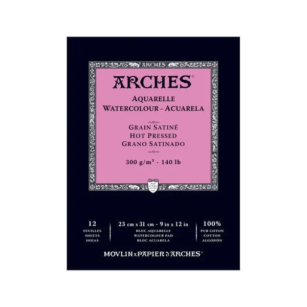 Μπλοκ arches 23x31cm 300gr 12 φύλλα - Arches
