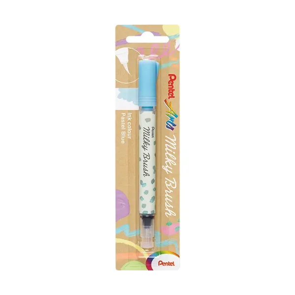 Μαρκαδόρος pentel milky brush pastel blue - Pentel