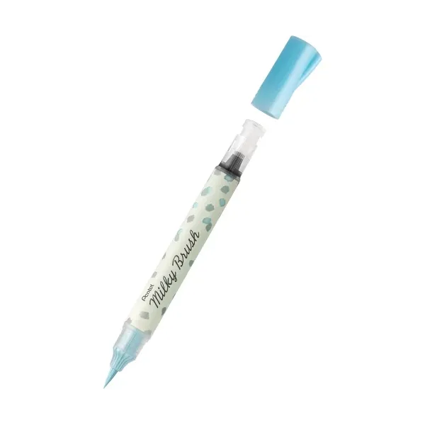 Μαρκαδόρος pentel milky brush pastel blue - Pentel