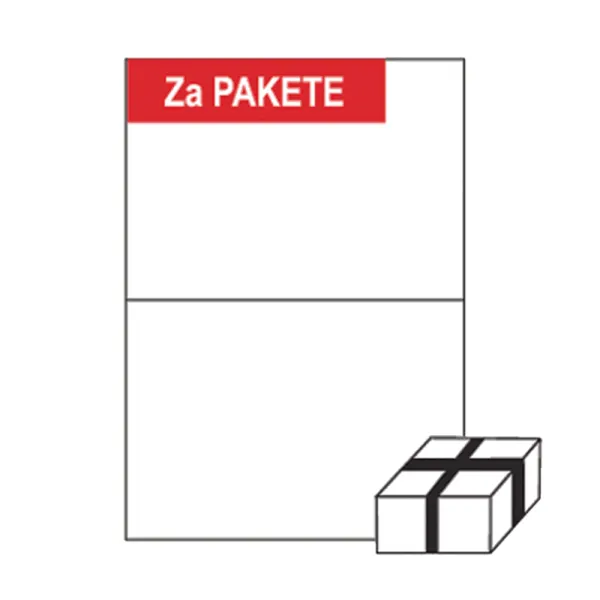 Ετικέτες sorex α4 210x148mm 2/φ. πακέτο 100 φύλλα - Sorex
