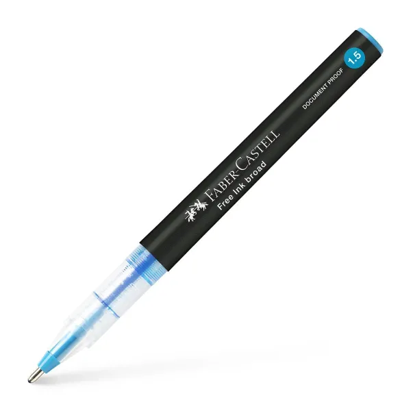 Μαρκαδόρος faber castell free ink broad sky blue - Faber castell