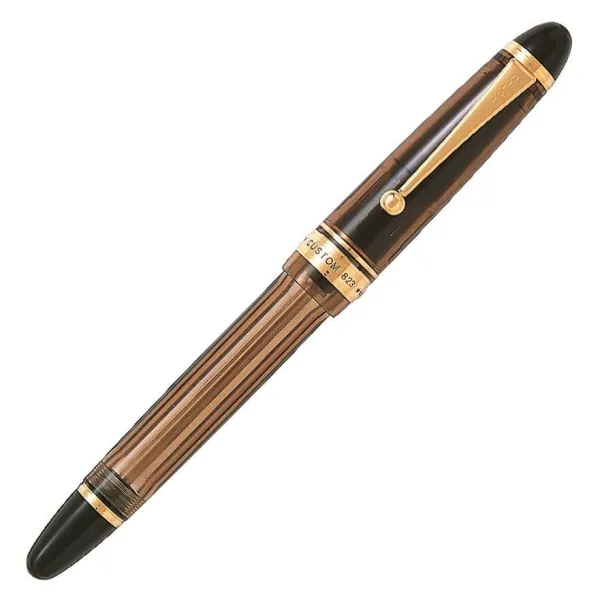 πένα pilot custom 823 medium 14k fkke-3mrp-bn-m καφέ - Pilot