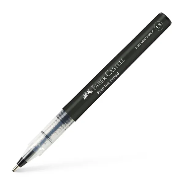 Μαρκαδόρος faber castell free ink broad black - Faber castell