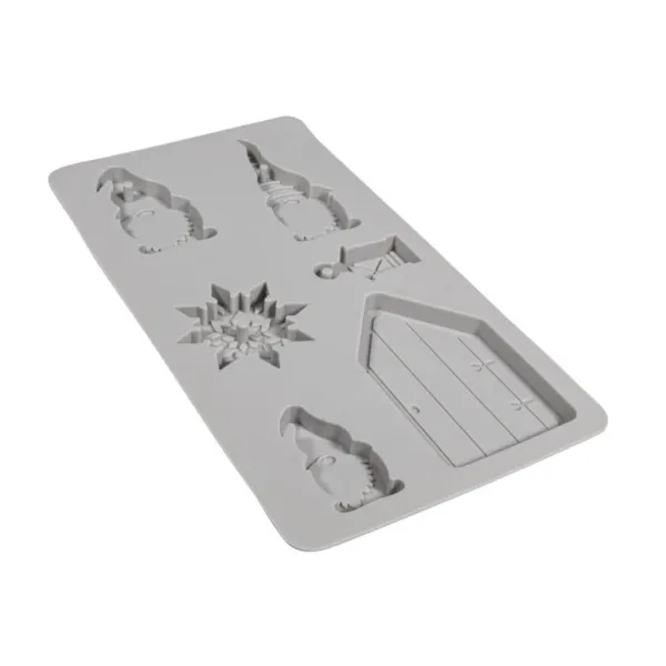 Καλούπι σιλικόνης rayher gnome 6 σχέδια 14.5x26x1cm - Rayher